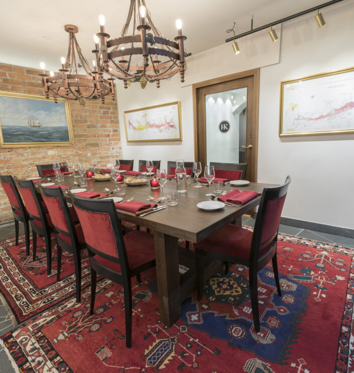 Wine cellar with solid oak table and chairs, Hotel Kungsträdgården Stockholm
